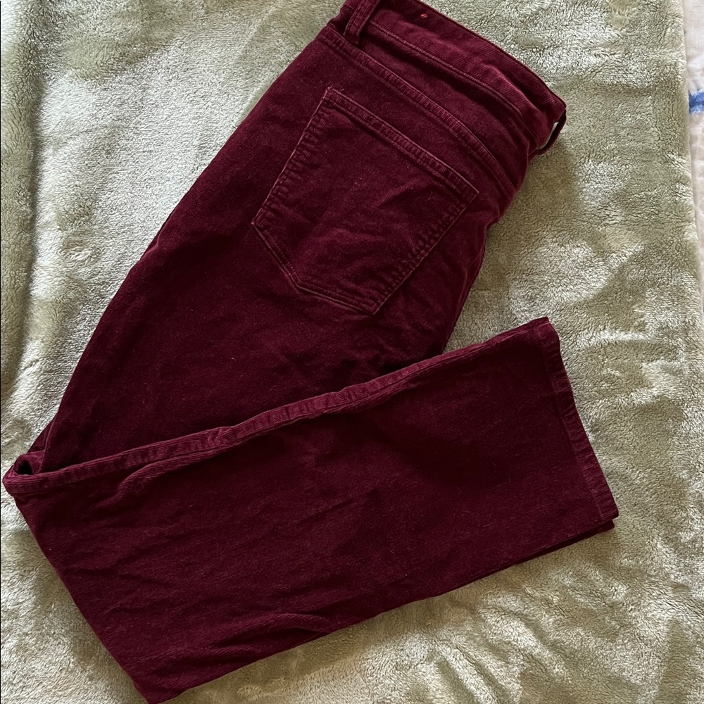 Talbots Deep Red Straight Leg Jeans